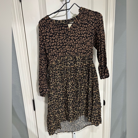 Maeve by Anthropologie Juno Leopard Animal Print Dress Size XS - Picture 2 of 5